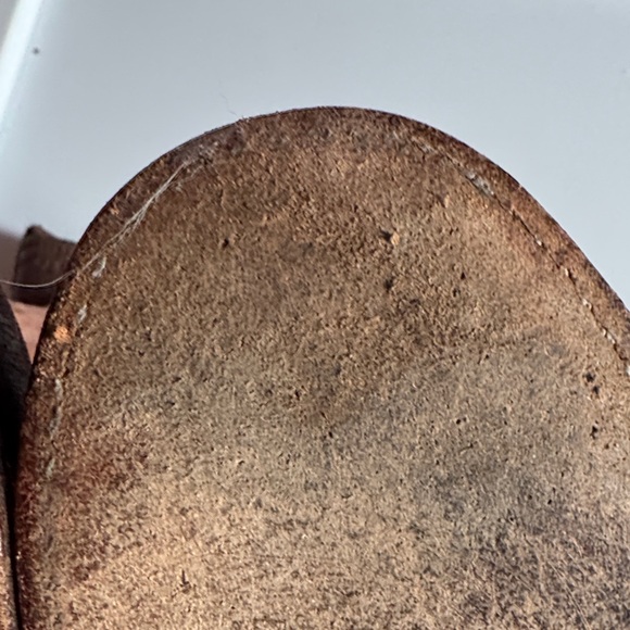 Frye Dark Brown Leather Combat Boots - Picture 9 of 11